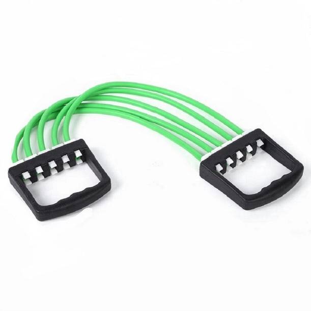 Fitfun Adjustable Rubber Chest Expander Multifunction 5Latex Tubes Muscle Pulling Resistance Tube