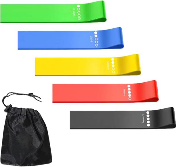 BOLDIT Premium Resistance Bands Set of 5 – Exercise & Fitness Loop Bands Resistance Tube