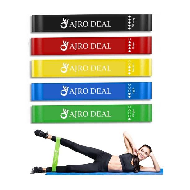 AJRO DEAL Exercise Resistance Bands, Loop Band, Thera Bands for Men & Women, (Multicolor) Resistance Tube