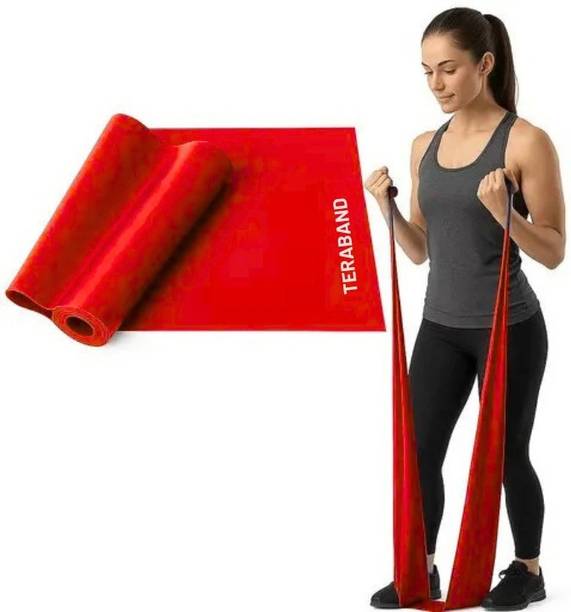 SQUICKLE Yoga Band Resistance Exercise Band Latex-Free Tear-Resistant (RED) Resistance Tube