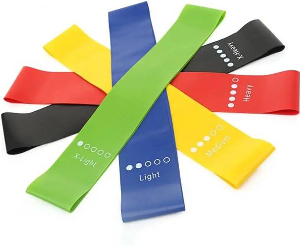 ARTI CORPORATION Heavy Duty Latex Loop Bands (Set of 5 pcs) – Resistance Exercise Bands Resistance Tube