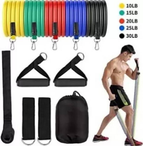 ALORNIS (Multicolor) Bands for Physical Therapy, Stretching, Home Fitness, Resistance Tube