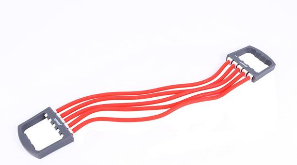 BOLDHIGH Adjustable Chest Expander for Fitness Workout with 5 Soft Latex Tube for Unisex Resistance Tube