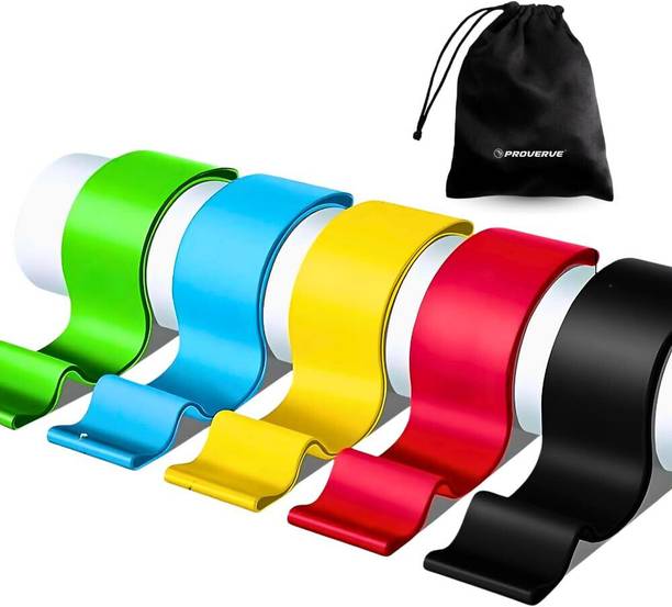 proverve Loop Bands for Workout Set of 5 | Resistance Loop Rubber Band for Men & Women Resistance Tube