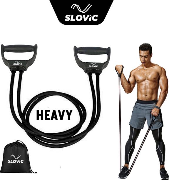 SLOVIC Exercise & Stretching Resistance Band Set For Men & Women Workout Heavy Resistance Tube