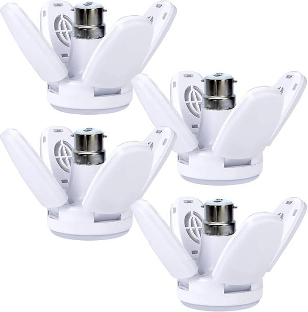 Make Ur Wish Foldable Light Fan Led Blade Bulb Super Bright Angle Adjustable Pack of 4 Ceiling Lamp