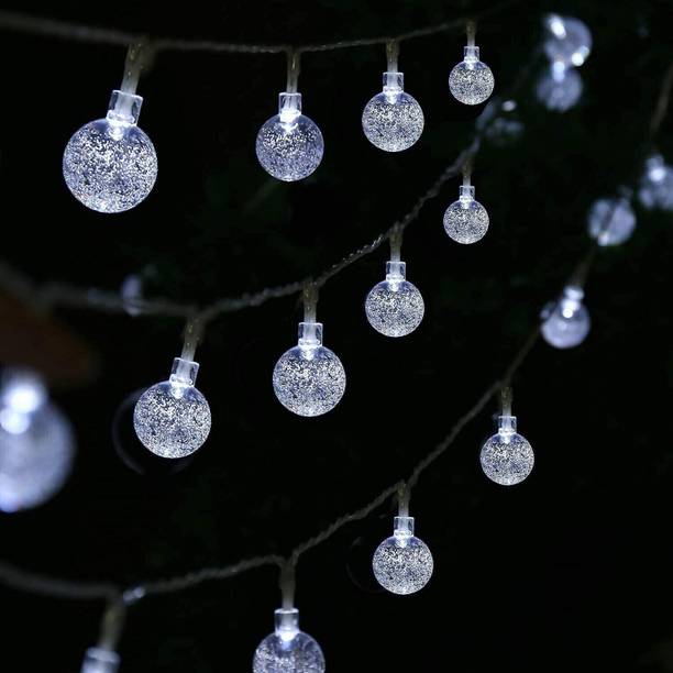 FIZZYTECH 15 LEDs 3 m White Flickering Ball Rice Lights