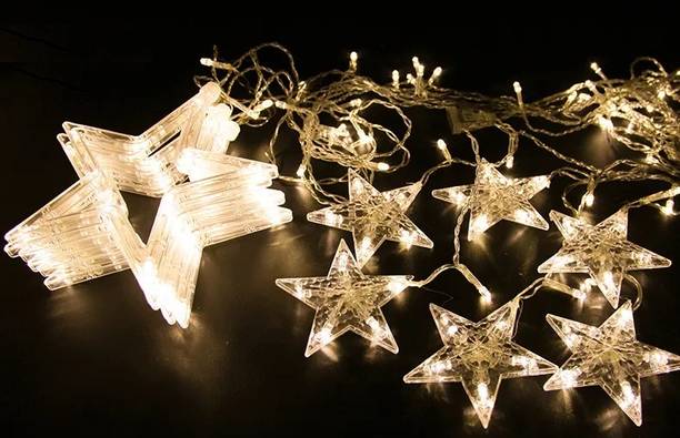 BlingOn 138 LEDs 3.1 m Gold Flickering, Steady Star Rice Lights