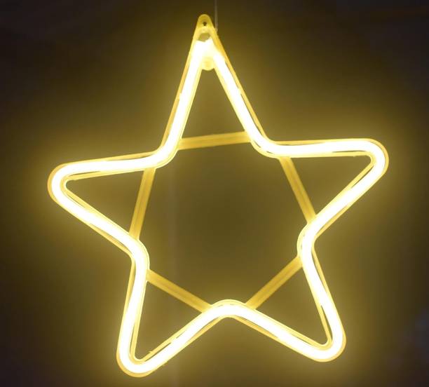 TechPride 1 LEDs 1 m Yellow Steady Star Rice Lights