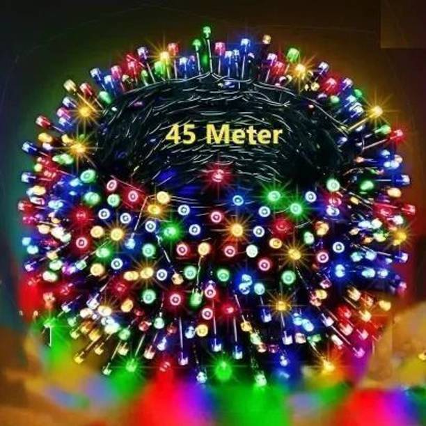 diwalilights 120 LEDs 45 m Multicolor Color Changing, Flickering, Steady String Rice Lights