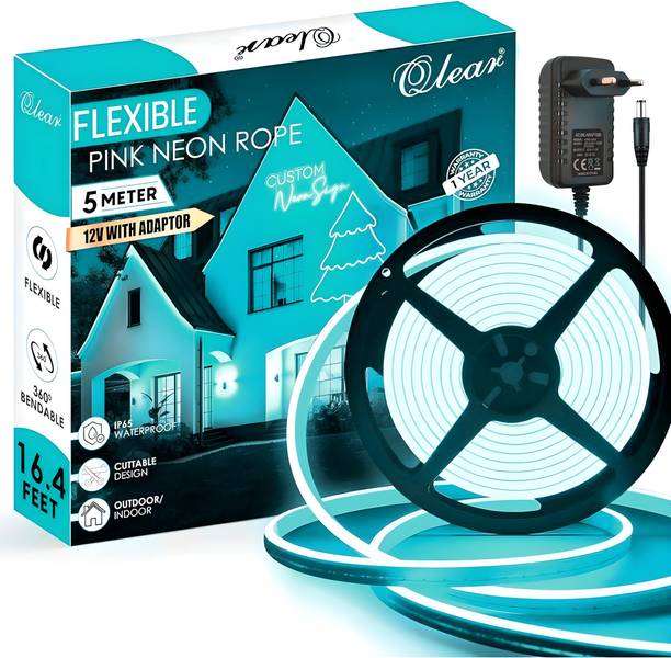 qlear 600 LEDs 5 m White, Blue Steady Strip Rice Lights