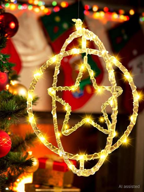 MPROW 50 LEDs 0.3 m Yellow Flickering Star Rice Lights