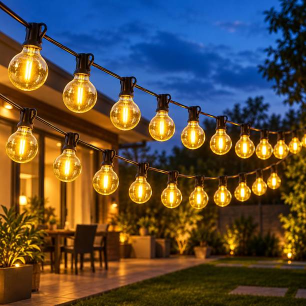 One94Store 25 LEDs 8 m Yellow Steady Bulb Rice Lights