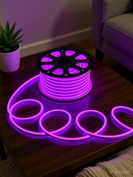 KAVORA 600 LEDs 5 m Purple Steady Strip Rice Lights