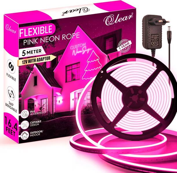 qlear 600 LEDs 5 m Pink Steady Strip Rice Lights