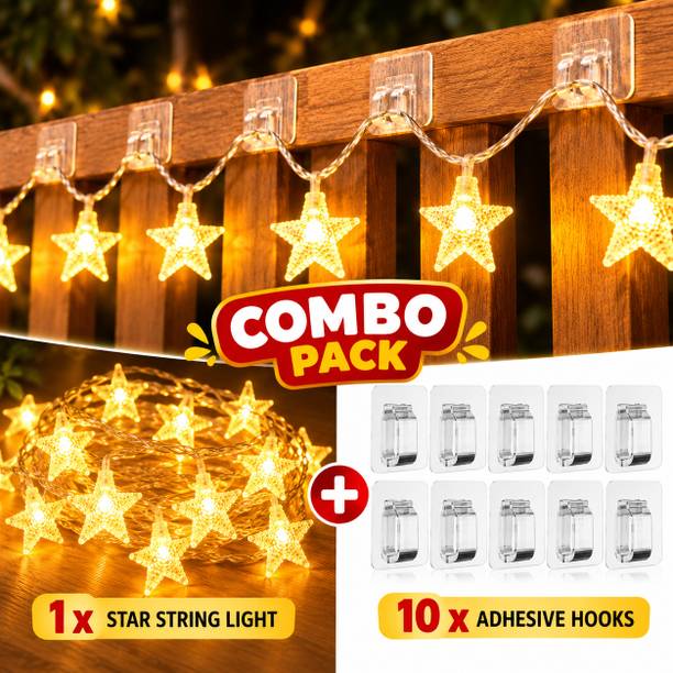 BRANDZONE 132 LEDs 4 m Beige Flickering Star Rice Lights