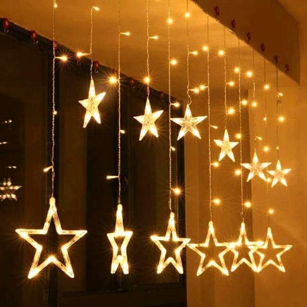 Home Delight 138 LEDs 2.49 m Yellow Flickering Star Rice Lights