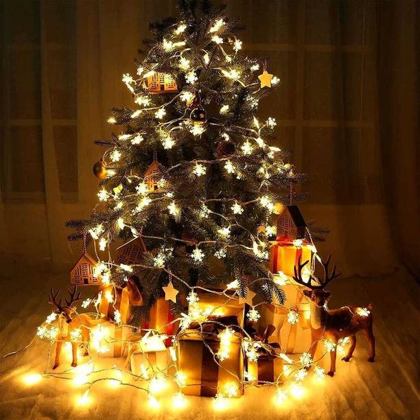 Quality Haat 14 LEDs 3 m Yellow Steady Star Rice Lights
