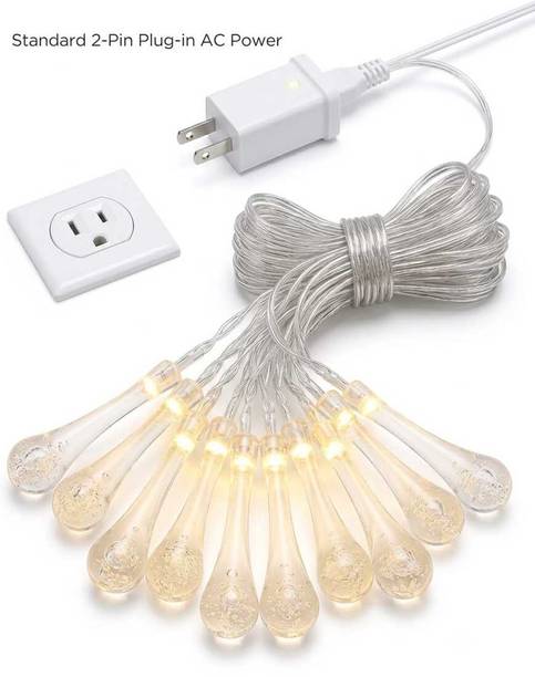 Qazi Masarrat Jamal 14 LEDs 10 m Gold Steady Bulb Rice Lights