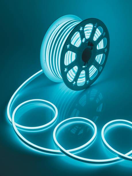 RAYVIX 400 LEDs 4 m Blue, White Steady Strip Rice Lights