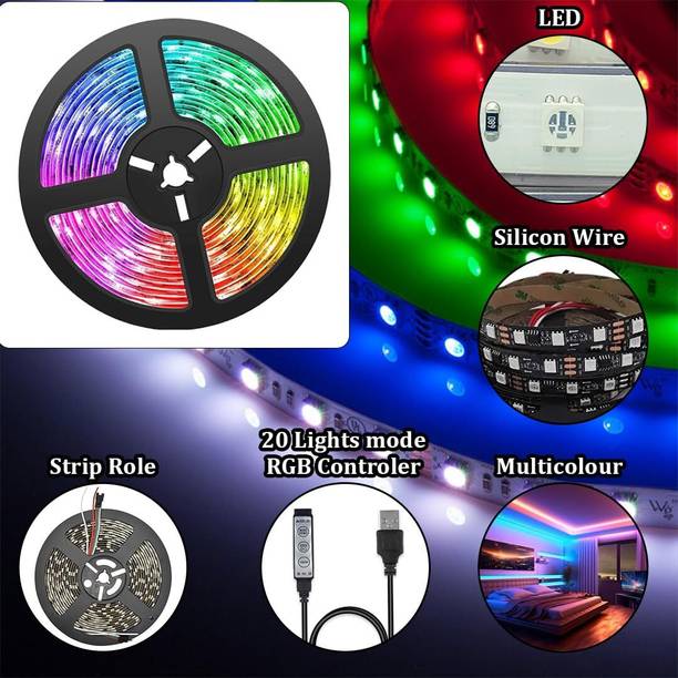 CROPDAK Multi-Color Changing Lighting Kit, Tv Backgroun...