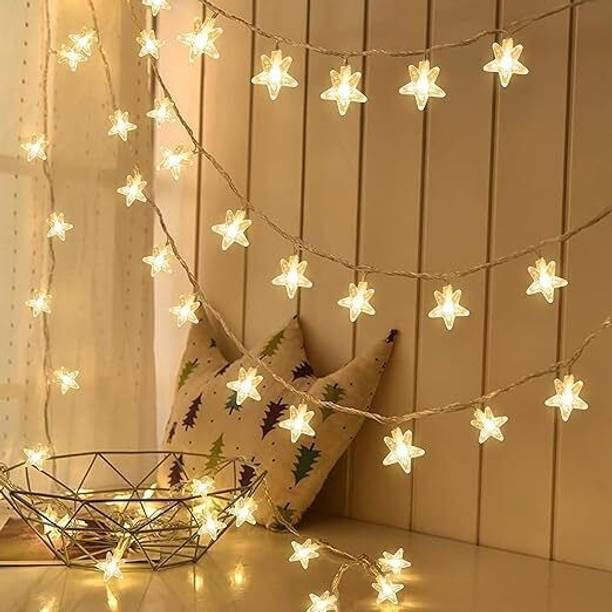 Whandly 14 LEDs 3.5 m White, Yellow Steady Star Rice Lights