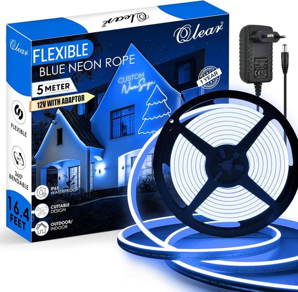 qlear 600 LEDs 5 m Blue Steady Strip Rice Lights