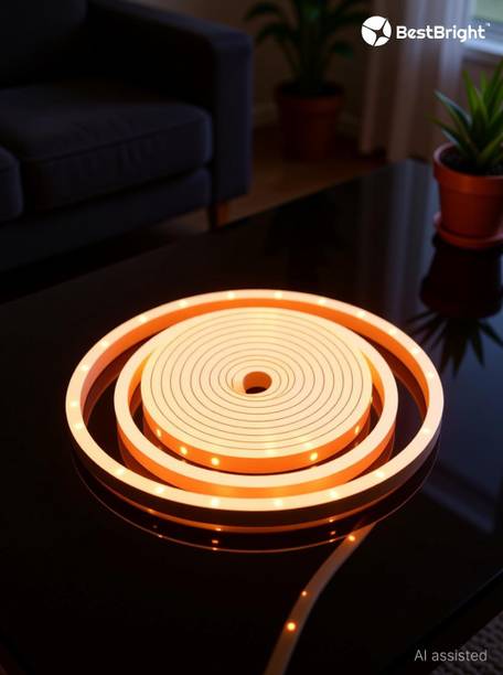 BestBright 600 LEDs 5 m Orange Steady Strip Rice Lights