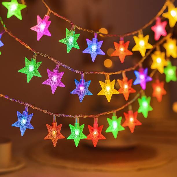 MPROW 20 LEDs 5 m Multicolor Steady Star Rice Lights