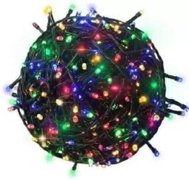diwalilights 220 LEDs 50 m Multicolor Color Changing, Flickering, Steady Flower Rice Lights