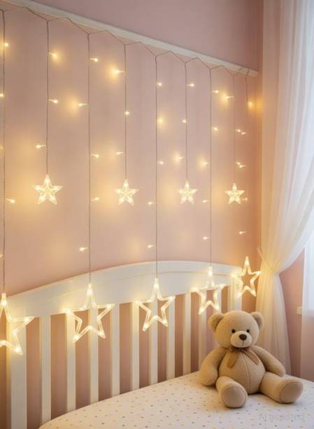 Lilypin 138 LEDs 3.96 m White Steady, Flickering Star Rice Lights