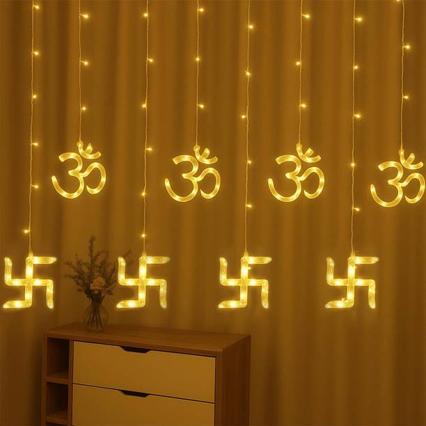 AUMIXX Yellow Flickering Swastik Rice Lights Smart Bulb
