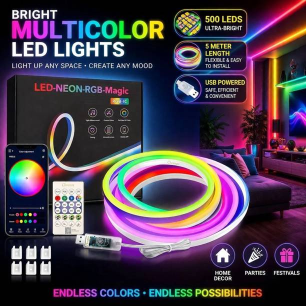 Newness 600 LEDs 5 m Multicolor Color Changing Strip Rice Lights