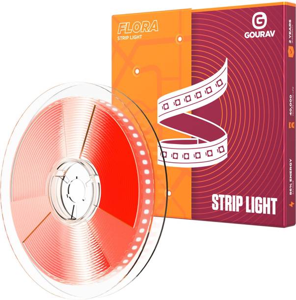 GOURAV 600 LEDs 5 m Red Steady Strip Rice Lights  (Pack of 1)