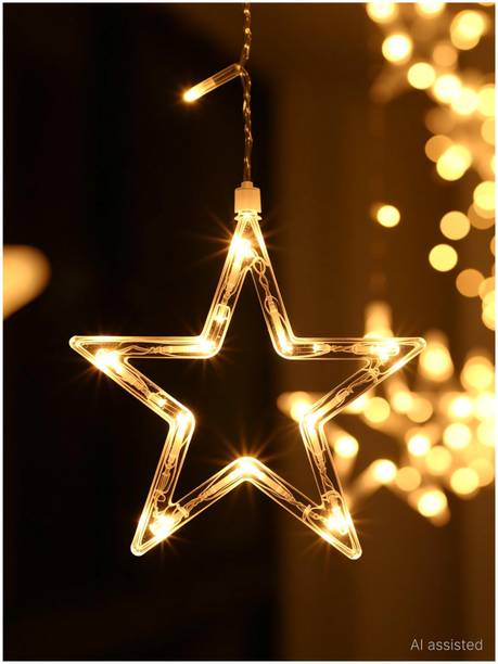 MPROW 138 LEDs 3 m Yellow Steady, Flickering Star Rice Lights