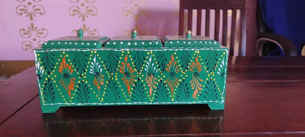 Nargish art handicrafts -2 LEDs 12.16 m Green Color Changing Box Rice Lights