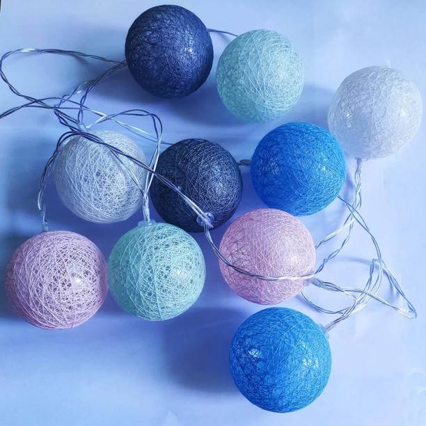 Vespa Thread Ball 15 Led Fancy Cotton Ball Light for Room Decoration Candle