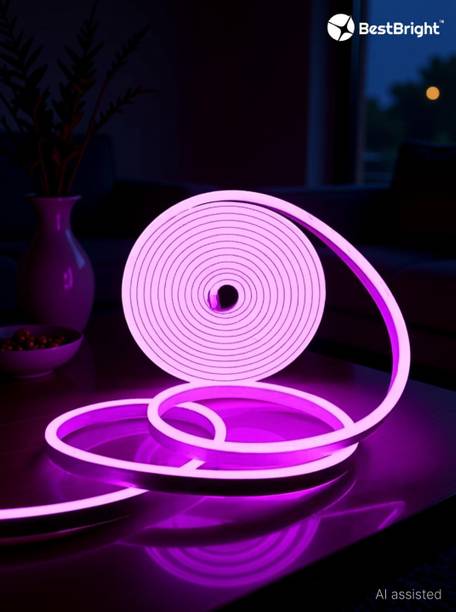 BestBright 600 LEDs 5 m Purple Steady Strip Rice Lights