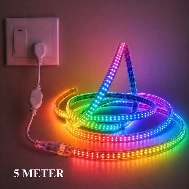 KAVYARA 600 LEDs 5 m Multicolor Steady Strip Rice Lights