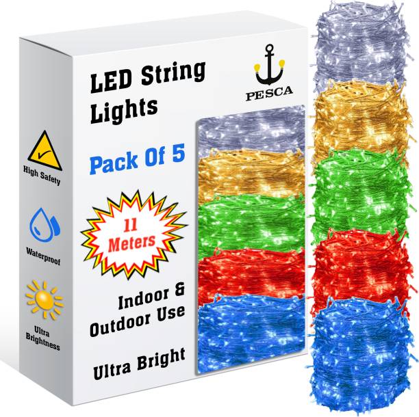 PESCA 40 LEDs 11 m Multicolor Steady String Rice Lights