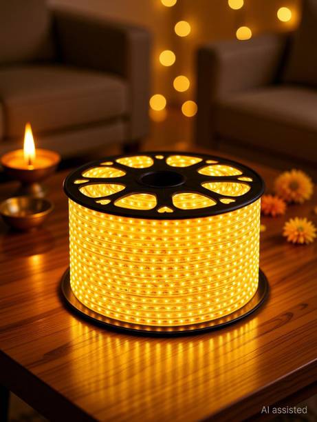 spark world 1200 LEDs 15 m Yellow Steady Strip Rice Lights