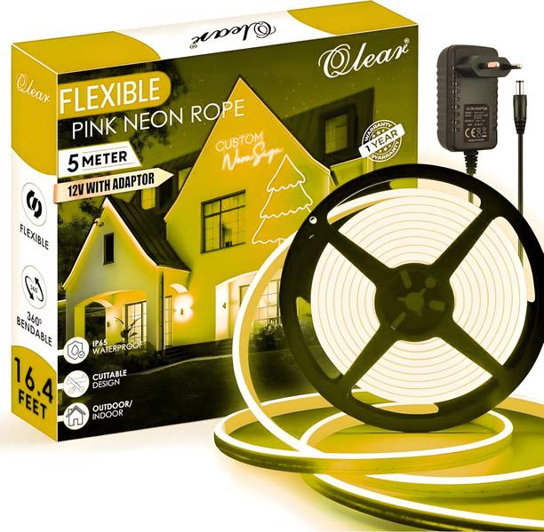 qlear 600 LEDs 5 m Yellow Steady Strip Rice Lights