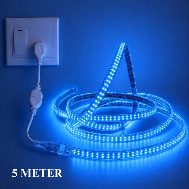 KAVYARA 600 LEDs 5 m Blue Steady Strip Rice Lights