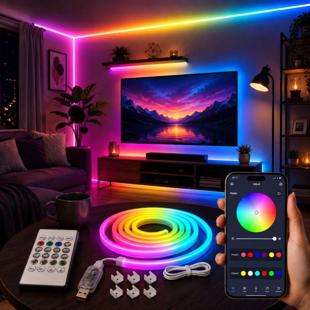 OldBird 5 Meter Smart RGB Neon LED Strip Lights with App & Remote Light Strip