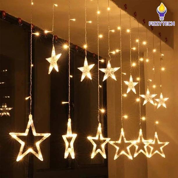 FIZZYTECH 118 LEDs 3.5 m Yellow Flickering Star Rice Lights