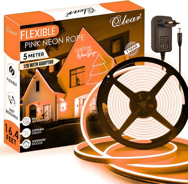 qlear 600 LEDs 5 m Orange Steady Strip Rice Lights