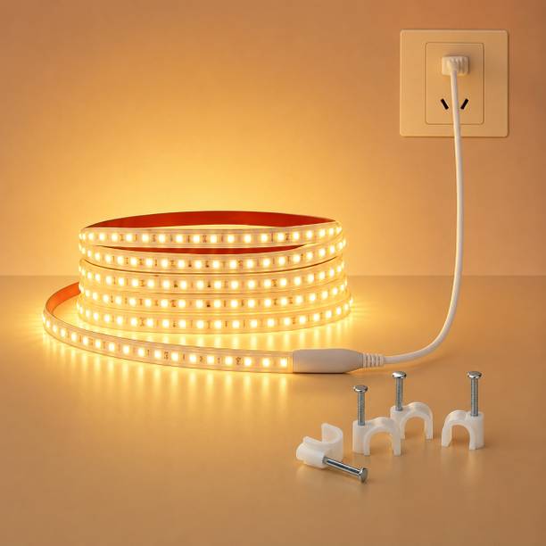 Refulgix 1200 LEDs 5 m Yellow Steady Strip Rice Lights
