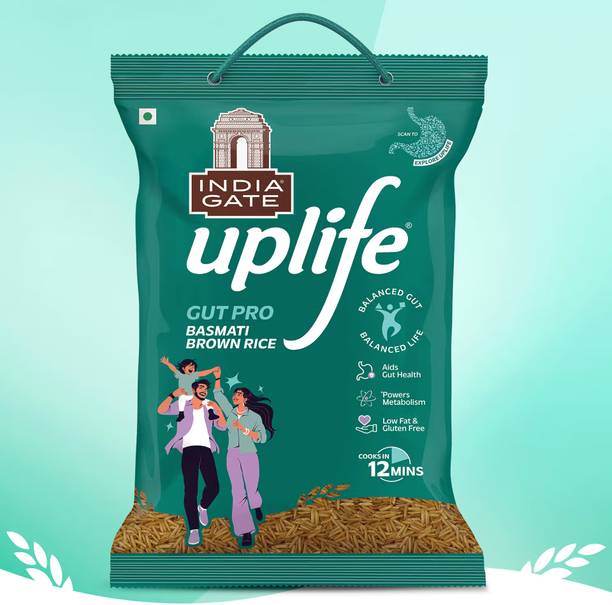 INDIA GATE Uplife Gut Pro Brown Basmati Rice (Full Grain, Raw)