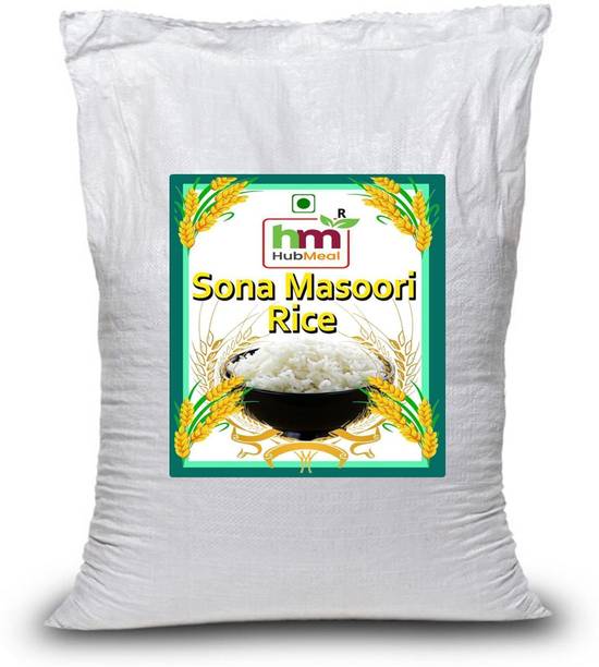 Hubmeal Premium Quality Sona Mansoori Rice | Aged Rice | 5kg Sona Masoori Rice (Small Grain, Raw)