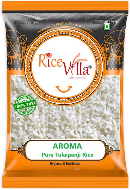 Healthy Rice Villa Aroma Pure Tulaipanji Rice 1Kg Tulaipanji Rice (Medium Grain, Raw)